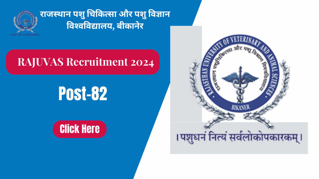 RAJUVAS Recruitment 2024